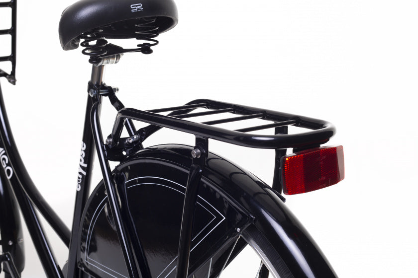 Amigo Eclypse 28 Inch 56 cm Dames Terugtraprem Zwart