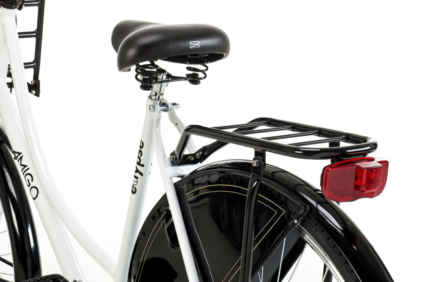 Eclypse 28 Inch 56 cm Dames Terugtraprem Wit/Zwart