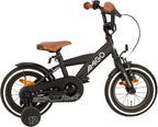 Amigo Explorer 12 Inch 20 cm Jongens Terugtraprem Zwart/Wit