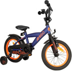 Amigo Explorer 14 Inch 21,5 cm Jongens Terugtraprem Blauw/Oranje