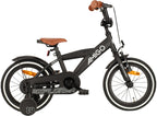 Amigo Explorer 14 Inch 21,5 cm Jongens Terugtraprem Zwart/Wit