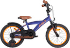Amigo Explorer 16 Inch 23 cm Jongens Terugtraprem Blauw/Oranje
