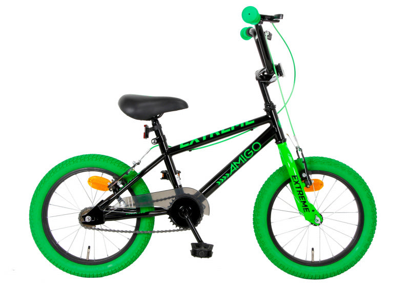 Amigo 16 Inch 25,4 cm Junior V-Brakes Groen/Zwart
