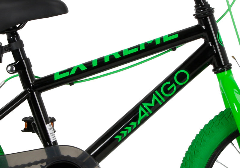 Amigo 16 Inch 25,4 cm Junior V-Brakes Groen/Zwart