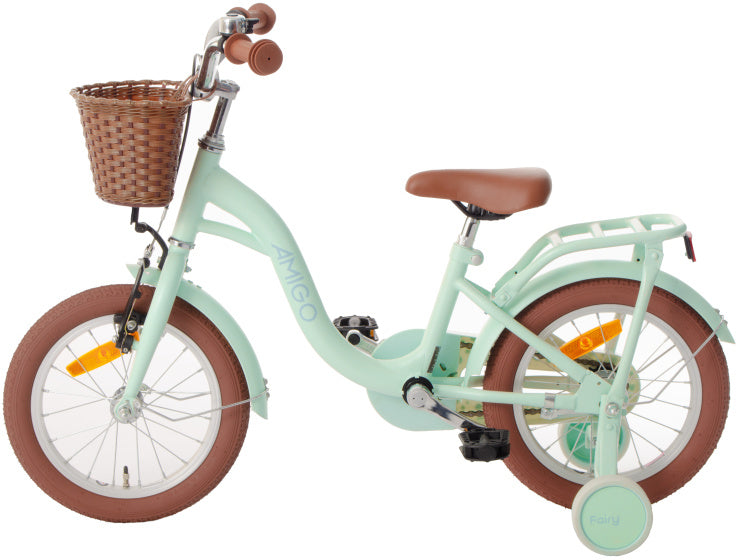 Amigo Fairy 14 Inch 22 cm Meisjes Terugtraprem Mintgroen
