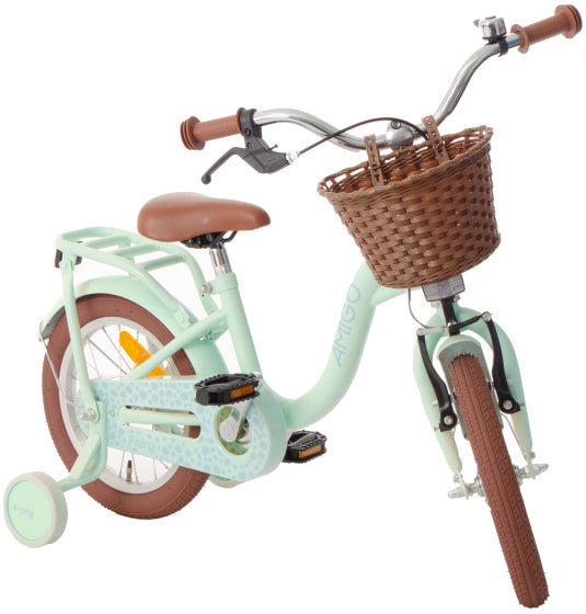 Amigo Fairy 14 Inch 22 cm Meisjes Terugtraprem Mintgroen