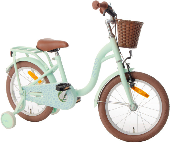 Amigo Fairy 16 Inch 24,5 cm Meisjes Terugtraprem Mintgroen