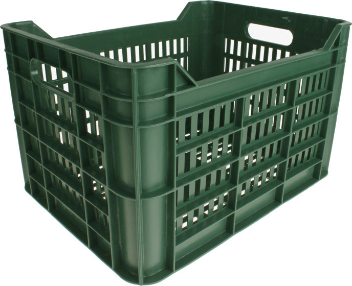 Amigo Fietskrat 30 liter 100% gerecycled kunststof donkergroen