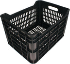 Amigo Fietskrat 30 liter 100% gerecycled kunststof zwart
