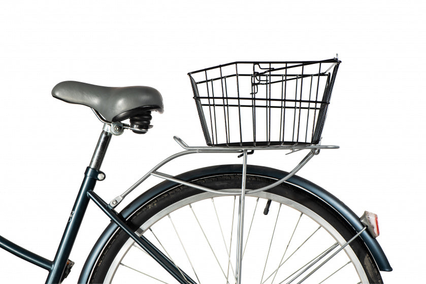 Amigo Fietsmand 10 liter achter staal zwart