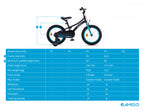 Amigo Flip 16 Inch 25 cm Jongens Terugtraprem Zwart/Blauw