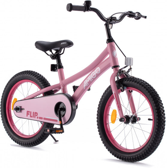 Amigo Flip 18 inch 26,5 cm meisjes terugtraprem roze