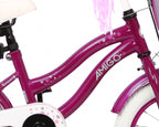 Amigo Flower 14 inch 22 cm meisjes terugtraprem paars