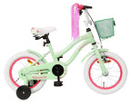 flower 14 inch 22 cm meisjes terugtraprem groen