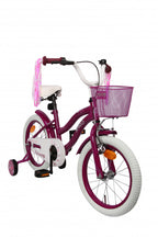 Amigo Flower 16 inch 26 cm meisjes terugtraprem paars