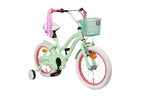 Amigo Flower 16 inch 26 cm meisjes terugtraprem groen