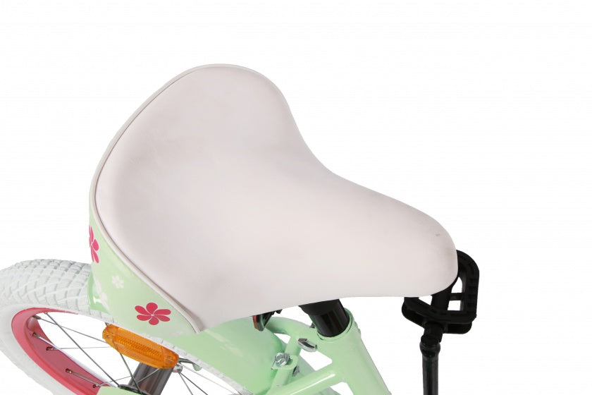 Amigo Flower 16 inch 26 cm meisjes terugtraprem groen