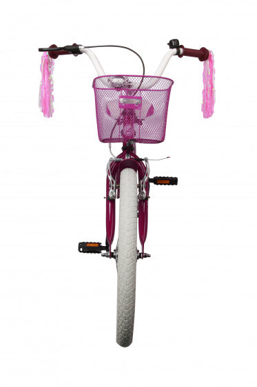 Amigo Flower 20 inch 33 cm meisjes terugtraprem paars