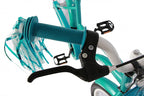 flower 20 inch 33 cm meisjes terugtraprem turquoise