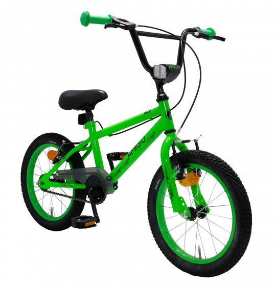 fly 16 inch 25,4 cm junior v-brakes groen