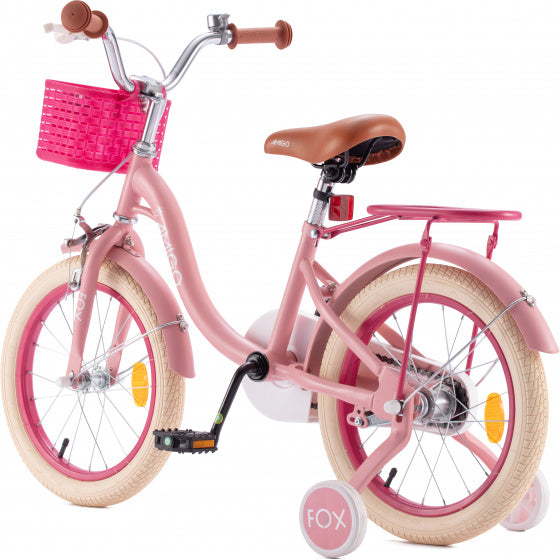 fox 12 inch 20 cm meisjes terugtraprem roze