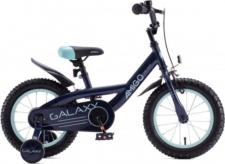 Amigo Galaxy 12 Inch 20 cm Jongens Terugtraprem Donkerblauw