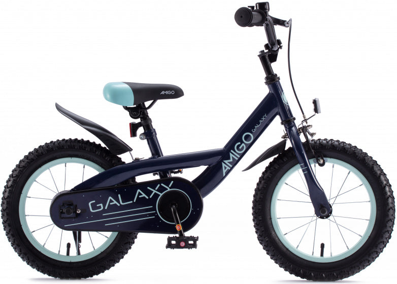galaxy 18 inch 26,5 cm jongens terugtraprem donkerblauw