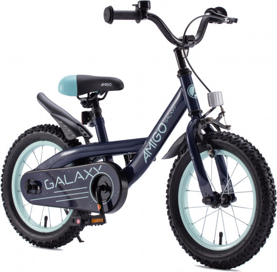 galaxy 18 inch 26,5 cm jongens terugtraprem donkerblauw