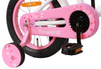 Amigo Flower 14 inch 22 cm meisjes terugtraprem wit