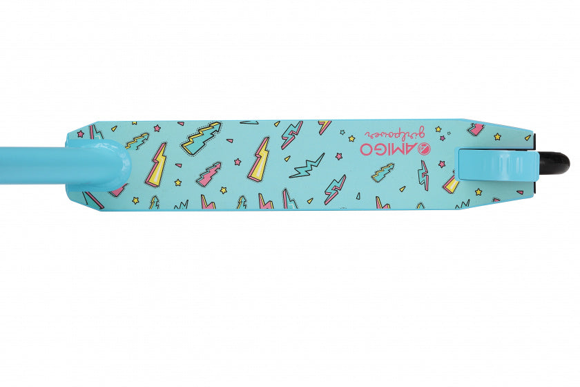Amigo Girlpower Stuntstep Meisjes Voetrem Blauw