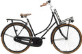 Go Basic 28 Inch 56 cm Dames Terugtraprem Matzwart