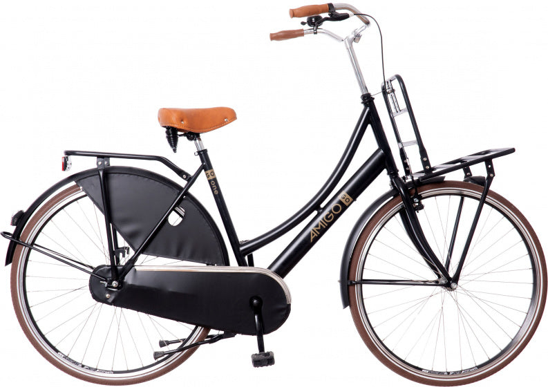 Go One 28 Inch 50 cm Dames Terugtraprem Matzwart