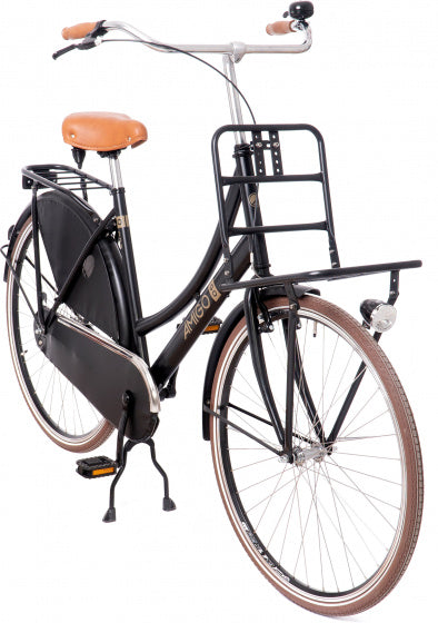 Go One-S 28 Inch 50 cm Dames Terugtraprem Matzwart