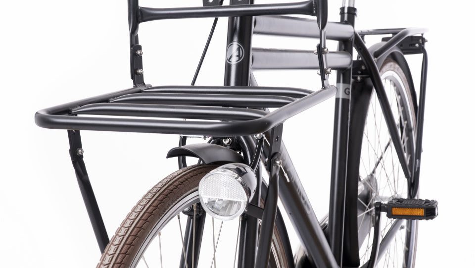 Go One 28 Inch 50 cm Heren Terugtraprem Matzwart
