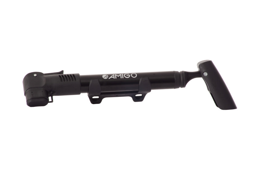 Amigo Hand-/fietspomp 7 Bar 28 cm zwart