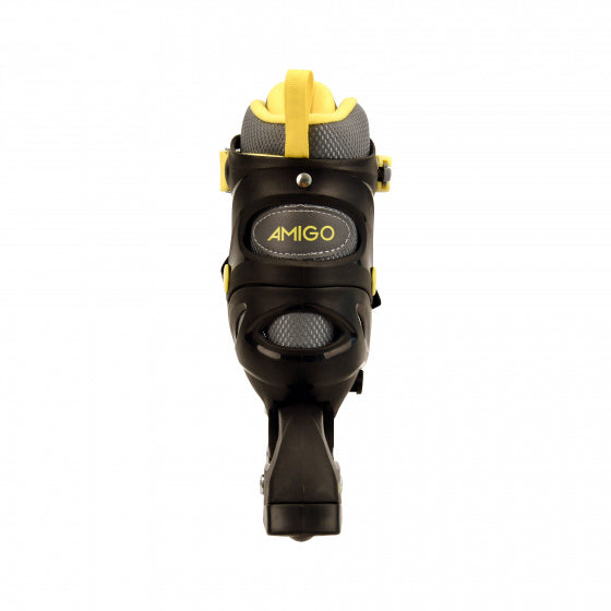 inlineskates Fuse junior polypropyleen zwart/geel mt 34/37