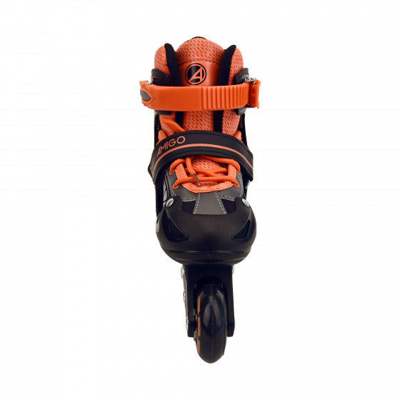 inlineskates Fuse junior polypropyleen zwart/oranje mt 34/37