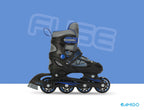Amigo Inlineskates jongens polypropyleen zwart/blauw mt 34/37