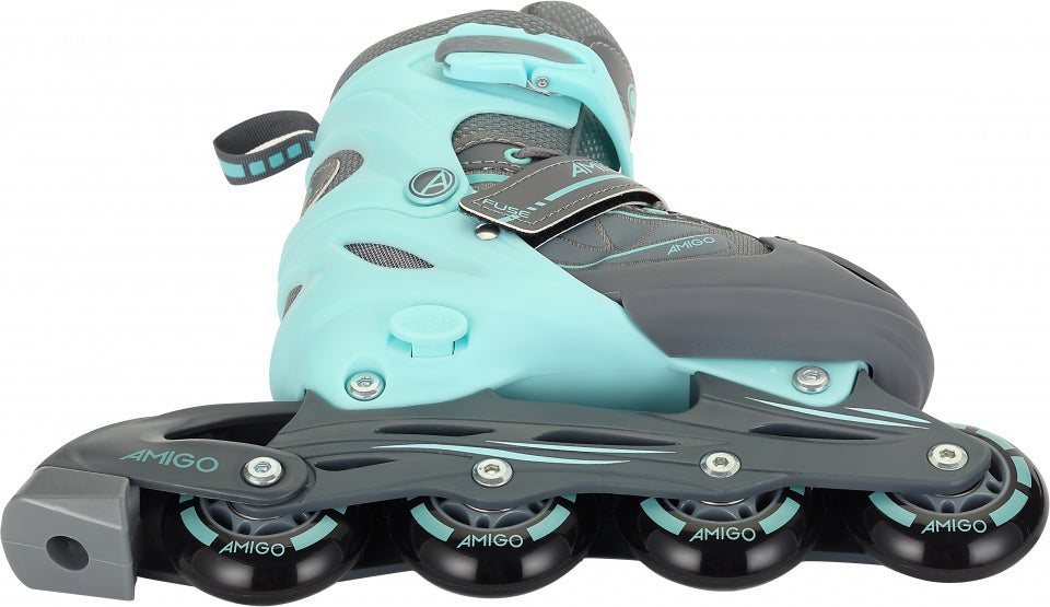 inlineskates Fuse junior polypropyleen lichtblauw mt 30/33