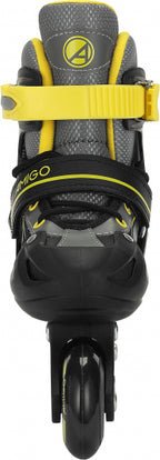 Amigo Inlineskates junior polypropyleen zwart/geel mt 30/33