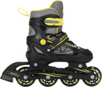 Amigo Inlineskates junior polypropyleen zwart/geel mt 30/33
