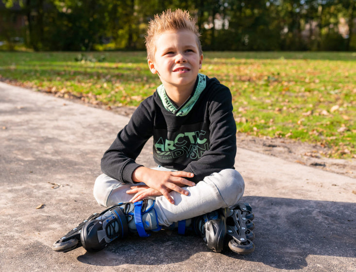 inlineskates Fuse junior polypropyleen zwart/oranje mt 34/37