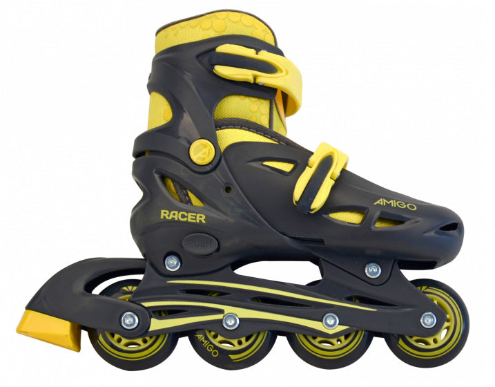 Amigo Inlineskates Racer junior polypropyleen geel mt 34/37