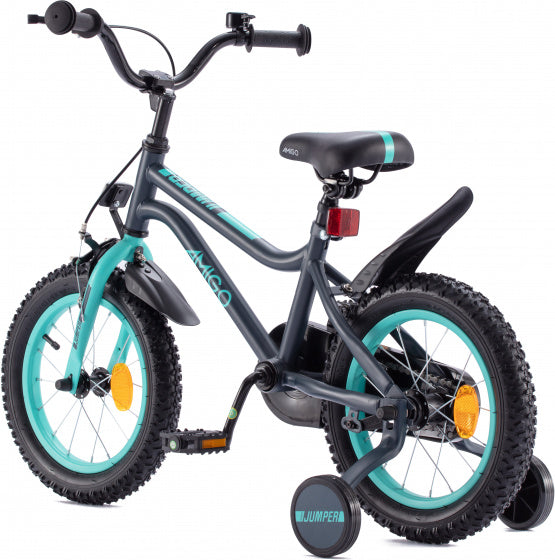 Amigo Jumper 12 Inch 20 cm Jongens Terugtraprem Donkerblauw/Lichtblauw