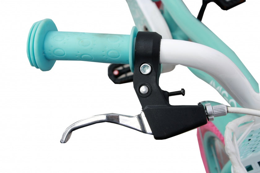 Amigo Lovely 12 inch 22 cm meisjes terugtraprem turquoise