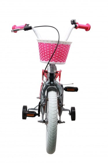 Amigo Lovely 14 inch 23 cm meisjes terugtraprem grijs