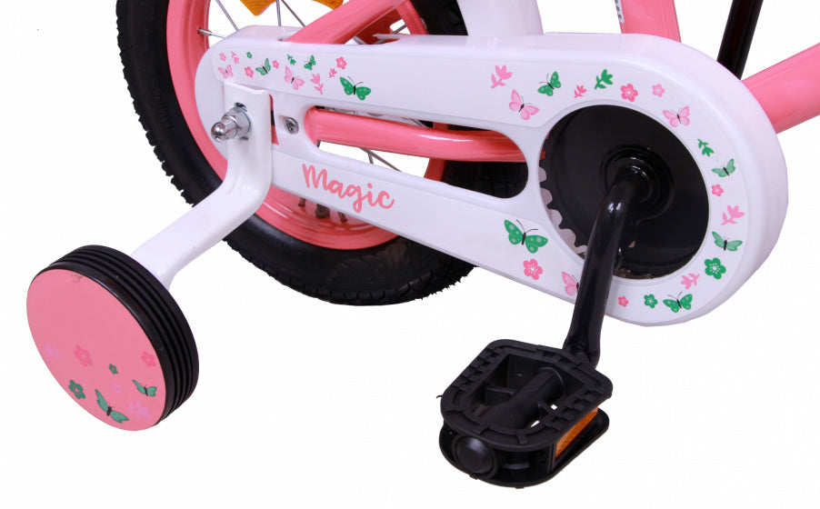 Amigo 12 Inch 21 cm Meisjes Terugtraprem Roze