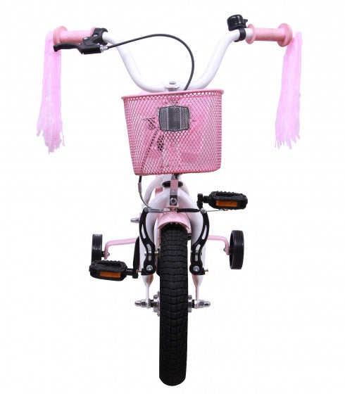 Amigo 12 Inch 21 cm Meisjes Terugtraprem Wit
