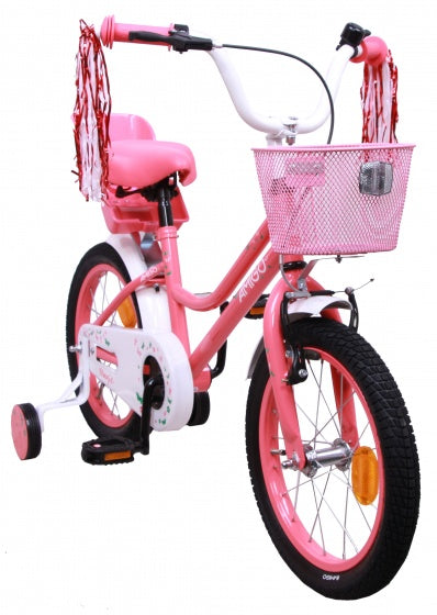 Amigo 16 Inch 25 cm Meisjes Terugtraprem Roze