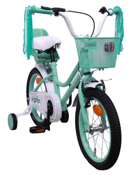 Amigo 16 Inch 25 cm Meisjes Terugtraprem Turquoise